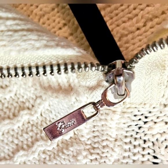 Guess Women's Classic Collegiate Sweater w/ Zippered Shawl Collar - Picture 5 of 8